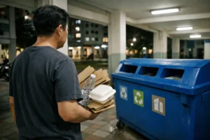 What Goes in Singapore’s Blue Bin? HDB Recycling Guide (Non-Drama)