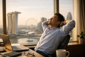 Singapore Posture & Back Pain Guide: Desk & MRT Habits