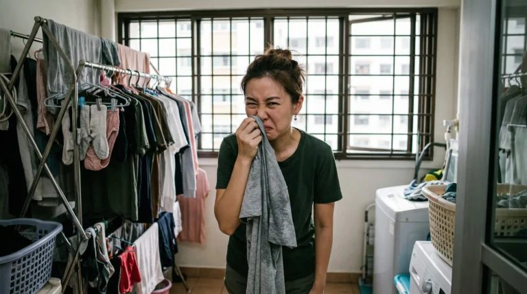 Stop Using Fabric Softener! The Real Reason Your HDB Laundry Smells Musty