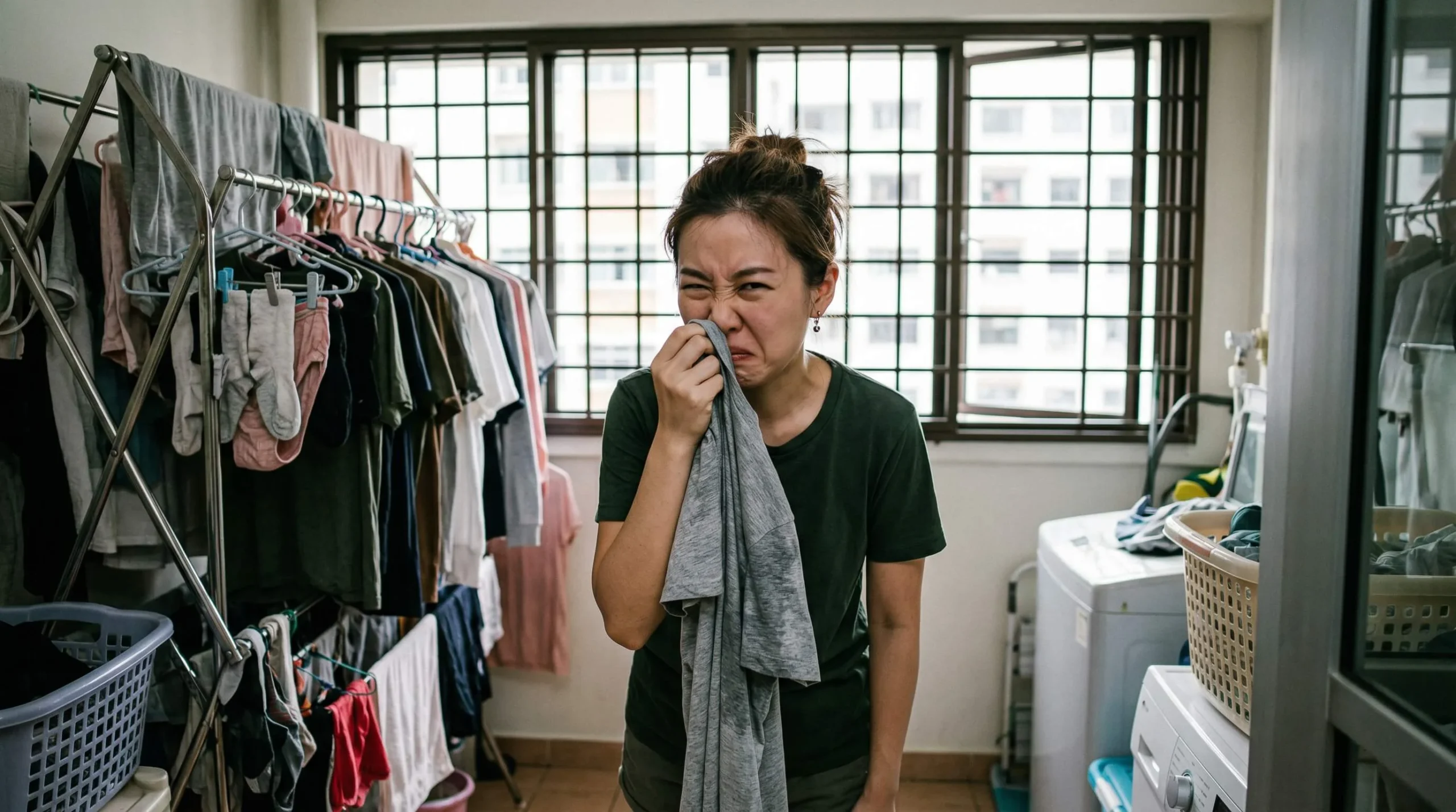 Stop Using Fabric Softener! The Real Reason Your HDB Laundry Smells Musty
