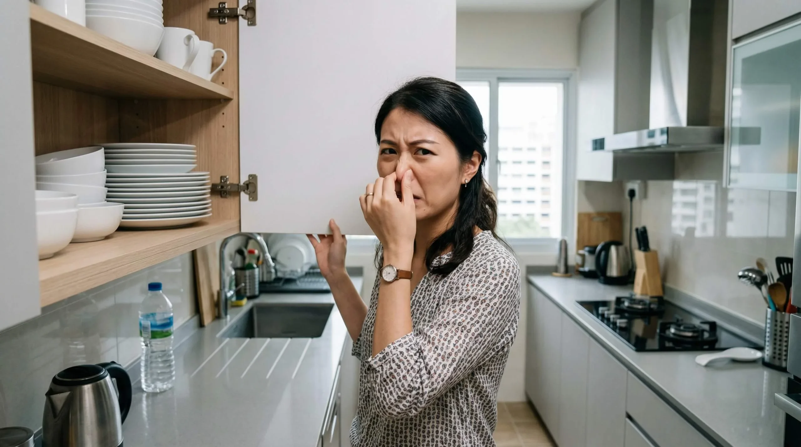 Why Your Clean HDB Cabinets Smell Sour (And How to Fix It Permanently)